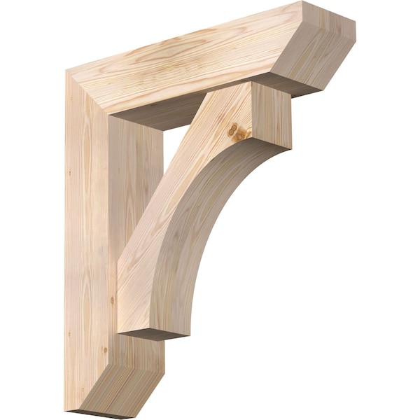 Ekena Millwork Westlake Slat Smooth Bracket w/ Offset Brace, Douglas Fir, 7 1/2"W x 28"D x 32"H BKT0806X28X32WTL06SDF - main